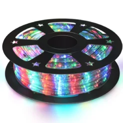 Weihnachtsbeleuchtung 10 M Lichterschlauch Lichterkette für Außen und Innen mit 360 LEDs