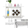 Weinregal Gläserhalter Hängeregal Weiß 80 x 20 x 58,5 cm