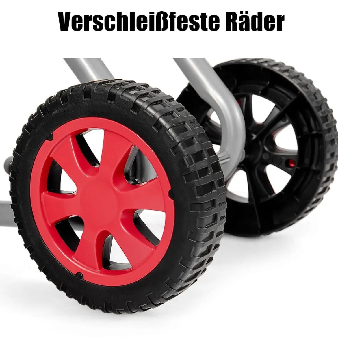 2400W Elektrischer Messerhäcksler Gartenhäcksler für Äste und Gartenabfälle 46 x 38 x 91 cm Rot + Schwarz