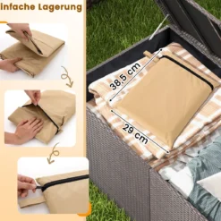 Wetterschutzhülle für Terrassenheizer Heizpilz Abdeckung Schutzhülle für Heizstrahler Beige