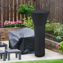 Wetterschutzhülle für Terrassenheizer Heizpilz Abdeckung Schutzhülle für Heizstrahler Schwarz