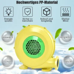 450W Gebläse Elektrischer Ventilator Luftgebläse für aufblasbare Spielzeuge