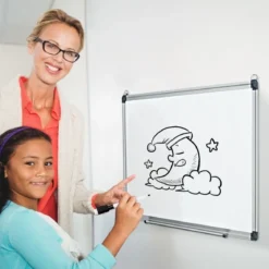 Whiteboard Magnettafel Schreibttafel Wandtafel Memoboard mit Alurahmen 60 x 40 cm
