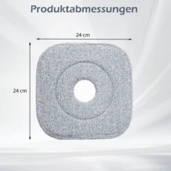 Wischmopp und Eimersystem mit Abwassertrennung mit 6 Ersatz-Moppköpfe Blau