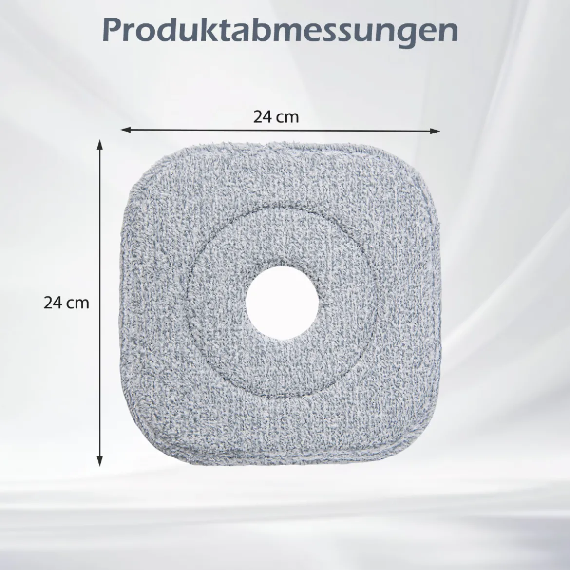 Wischmopp und Eimersystem mit Auswringfunktion & Abwassertrennung mit 6 Ersatz-Moppköpfe Grün