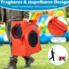2300W Kommerzielles Luftgebläse mit 2-PS-Motor & Griff Gebläsepumpe Elektrischer Standventilator