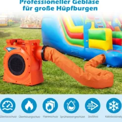 2300W Kommerzielles Luftgebläse mit 2-PS-Motor & Griff Gebläsepumpe Elektrischer Standventilator