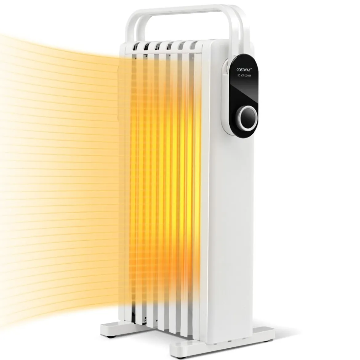 1500W Ölradiator 7 Rippen Heizkörper mit 3 Heizstufen Energiesparung & Überhitzungsschutz Weiß