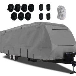 Wohnwagen Abdeckung aus Vliesstoff Schutzhülle für Wohnmobil Abdeckplane 524 x 260 cm