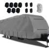Wohnwagen Abdeckung aus Vliesstoff Schutzhülle für Wohnmobil Abdeckplane 571 x 260 cm