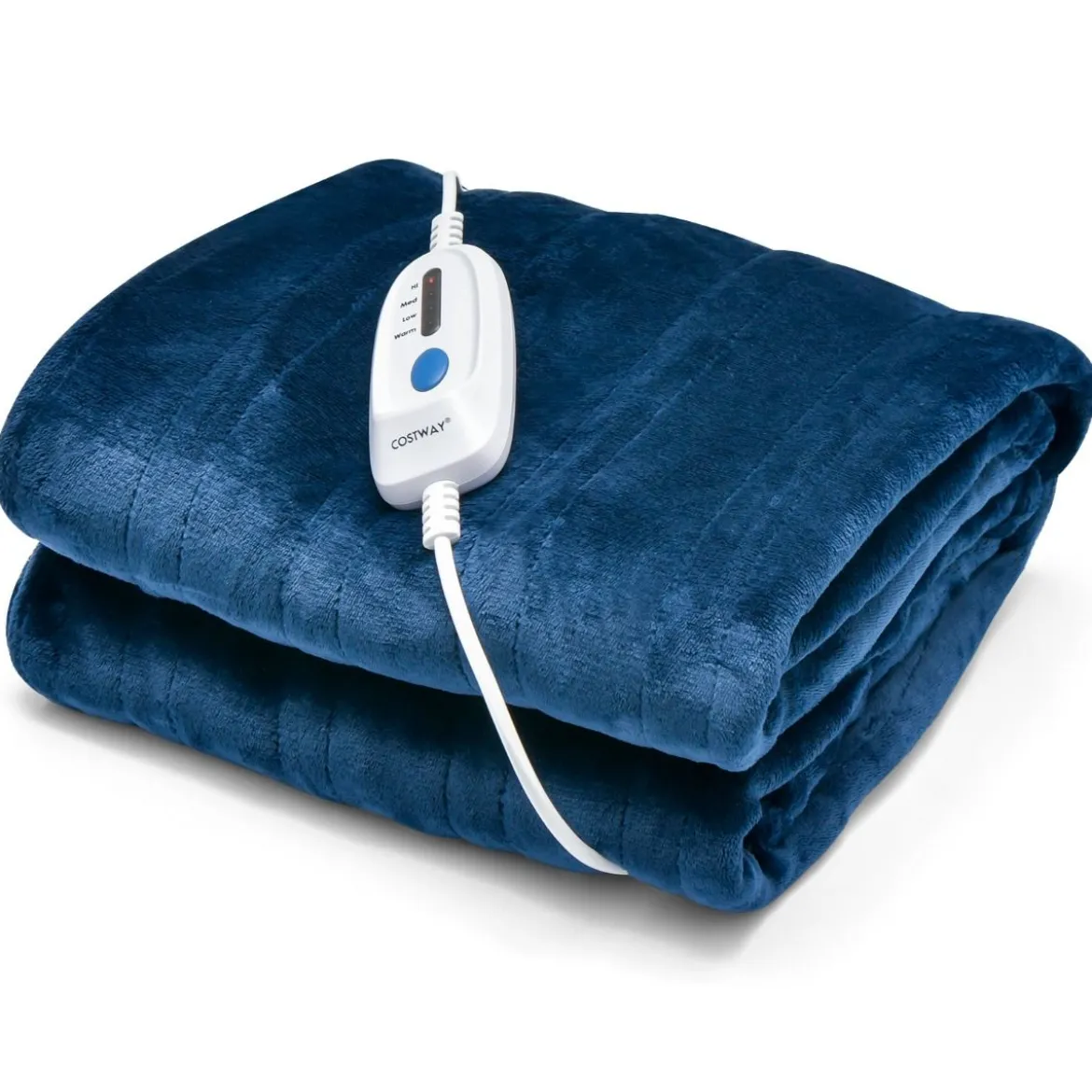 Wärmedecke Elektrische Heizdecke mit 4 Heizstufen 130 x 180 cm Blau