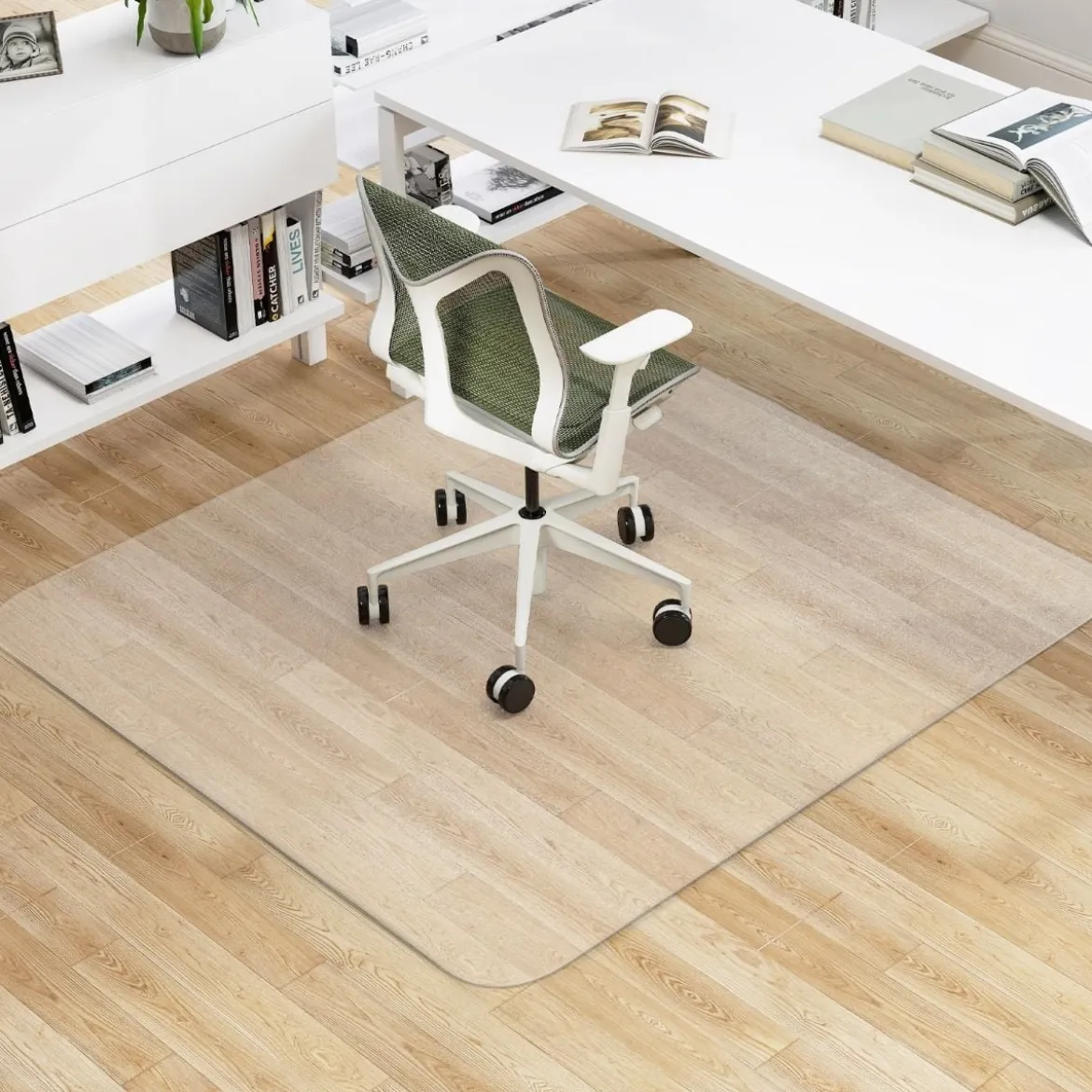 180 x 160 cm Bürostuhlunterlage Transparente PVC-Bodenschutzmatte Bodenschutzmatte