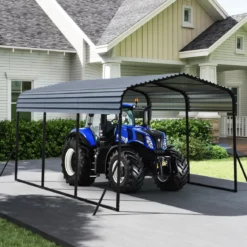 440 x 300 cm Carport Zeltgarage Wasserdichtes Garagezelt Auto Unterstand Lagerzelt Partyzelt