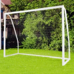 245 x 180 cm Fußballtor mit Hochfestem Netz & 6 Erdspießen Wetterfestes Tor Fußballtraining