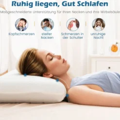 40 x 60 cm Kühlendes Kopfkissen 2er Set Kühlkissen zum Schlafen Gelkissen mit maschinenwaschbarem Bezug