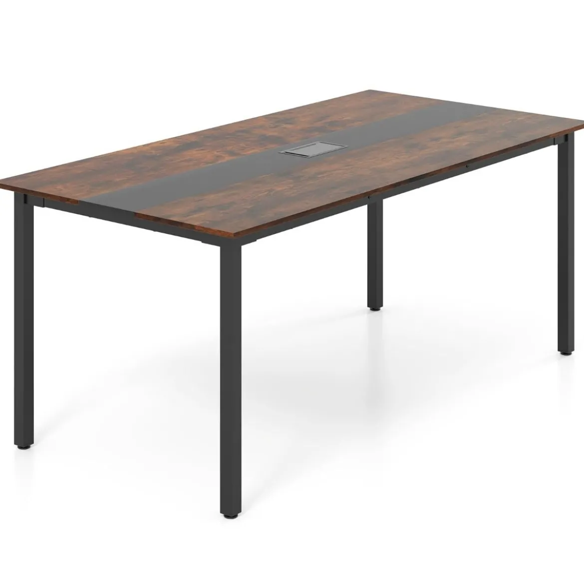 180 x 90 cm Konferenztisch für 8-10 Personen Besprechungstisch Rechteckiger Seminartisch