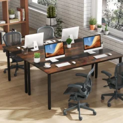180 x 90 cm Konferenztisch für 8-10 Personen Besprechungstisch Rechteckiger Seminartisch