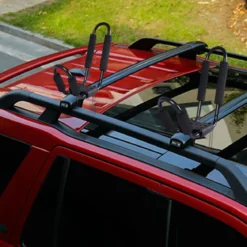 4 x Kajakträger Bootshalter Universal für Autodachträger inkl. 4 Allzweckgurte