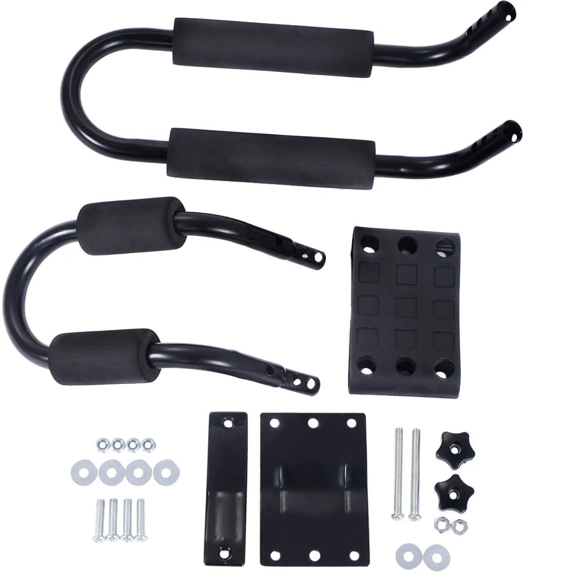 4 x Kajakträger Bootshalter Universal für Autodachträger inkl. 4 Allzweckgurte