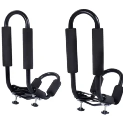 4 x Kajakträger Bootshalter Universal für Autodachträger inkl. 4 Allzweckgurte