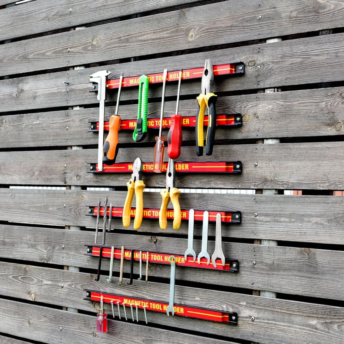 6 x Magnet Werkzeughalter Wand Magnetleiste Set Magnetleiste 46 cm