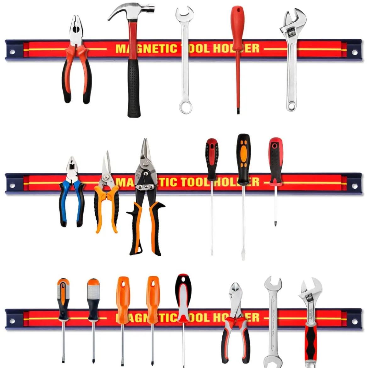 6 x Magnet Werkzeughalter Wand Magnetleiste Set Magnetleiste 46 cm