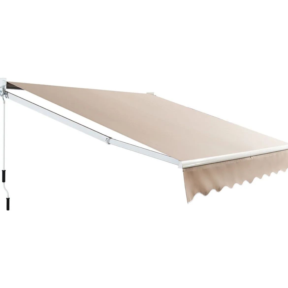 2,5 x 2 m Gelenkarmmarkise mit UV- & Wasserbeständigem Material & Kurbel