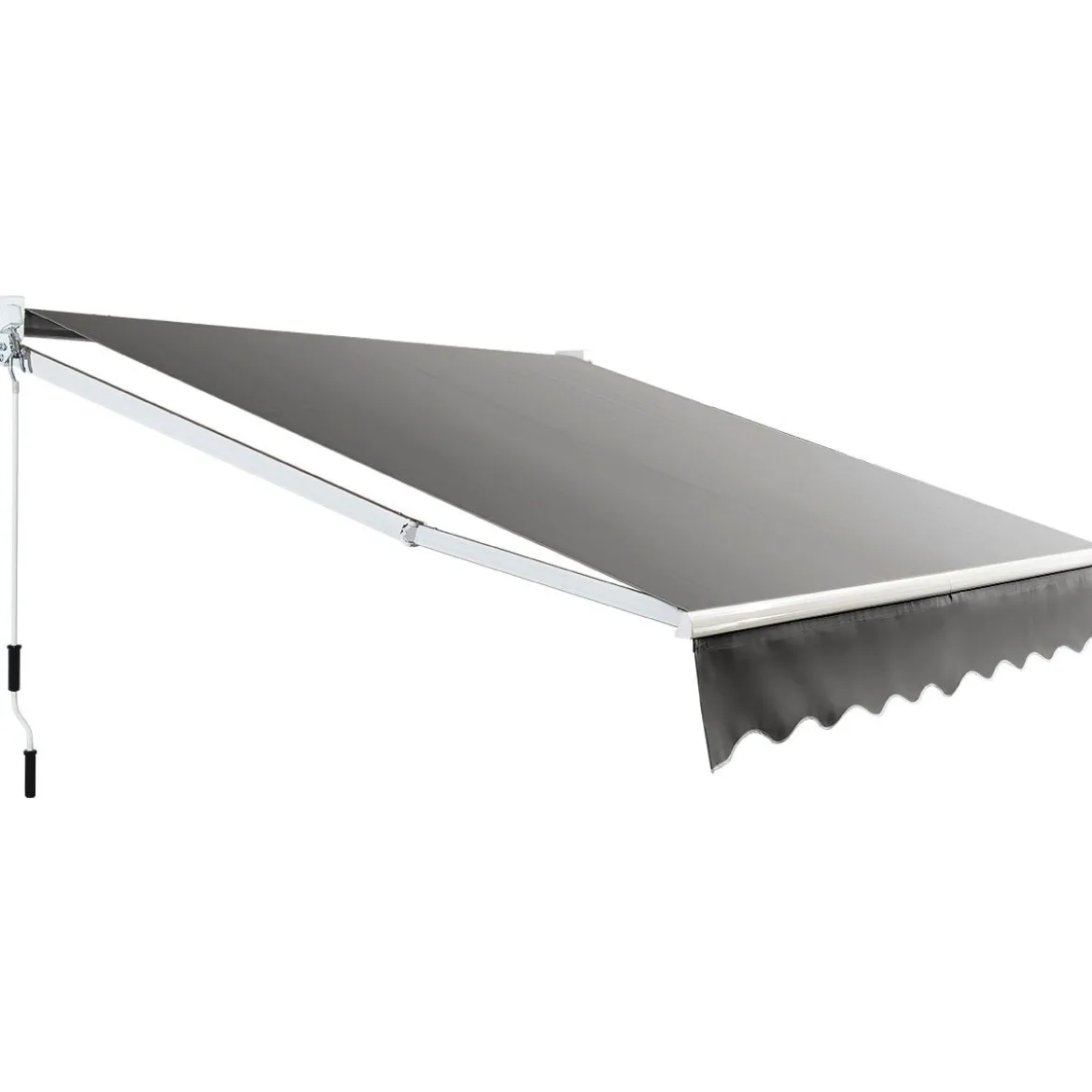2,5 x 2 m Gelenkarmmarkise mit UV- & Wasserbeständigem Material & Kurbel