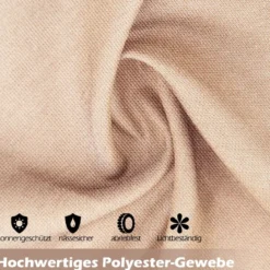 3,05x3,05m Pergola mit 2 Verstellbaren Dächern Wasserdichter Stabiler Winterfester Pavillon Beige
