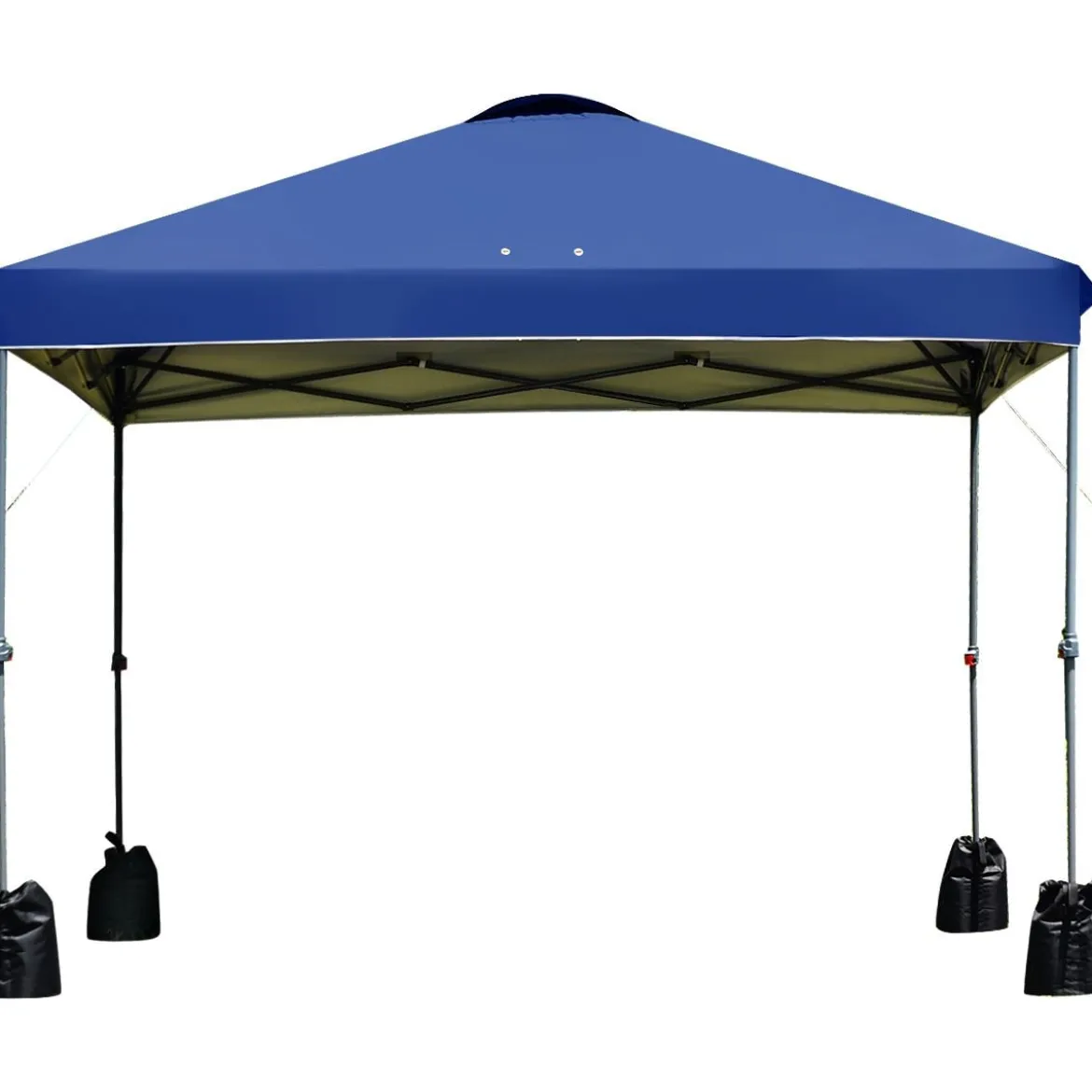 3 x 3m Pop-up Gartenpavillon Faltpavillon Pavillon Sonnenschutz Outdoor Sofortschutz Gartenpavillon Blau