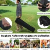 3 x 3 m Pop-up-Pavillon mit Seitenwand Tragbarer Gartenpavillon inkl. Schattenspender mit Rolltasche Blau