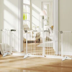 2 x Stützfüße aus Kieferholz für Hunde Absperrgitter 2 cm Gitterfüße für Schutzgitte