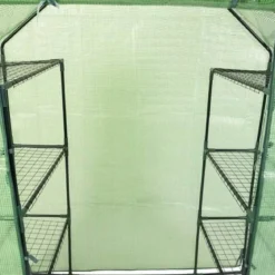 143 x 73 x 195 CM Tragbares Grün Gewächshaus mit 8 Regalen