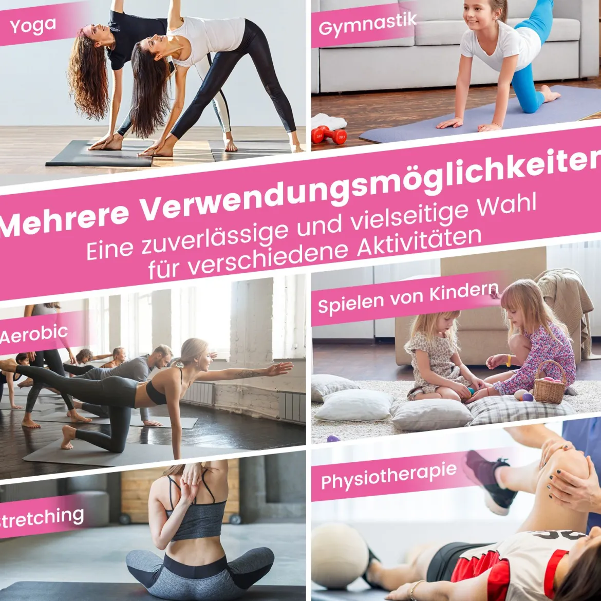 300 x 117 x 5 cm Weichbodenmatte aus Kunstleder mit Kletterverschluss & Tragegriffen