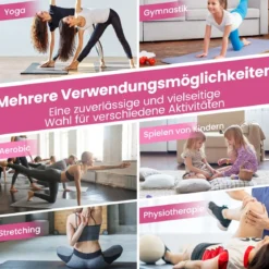 300 x 117 x 5 cm Weichbodenmatte aus Kunstleder mit Kletterverschluss & Tragegriffen