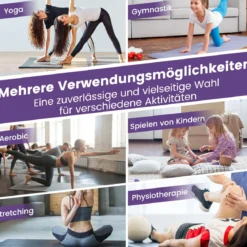 300 x 117 x 5 cm Weichbodenmatte aus Kunstleder mit Kletterverschluss & Tragegriffen