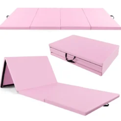 300 x 117 x 5 cm Weichbodenmatte aus Kunstleder mit Kletterverschluss & Tragegriffen