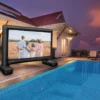 116 Zoll Aufblasbare Beamer Leinwand mit Gebläse & Erdspieße 16:9 4K HD Doppelseitige Projektionsleinwand